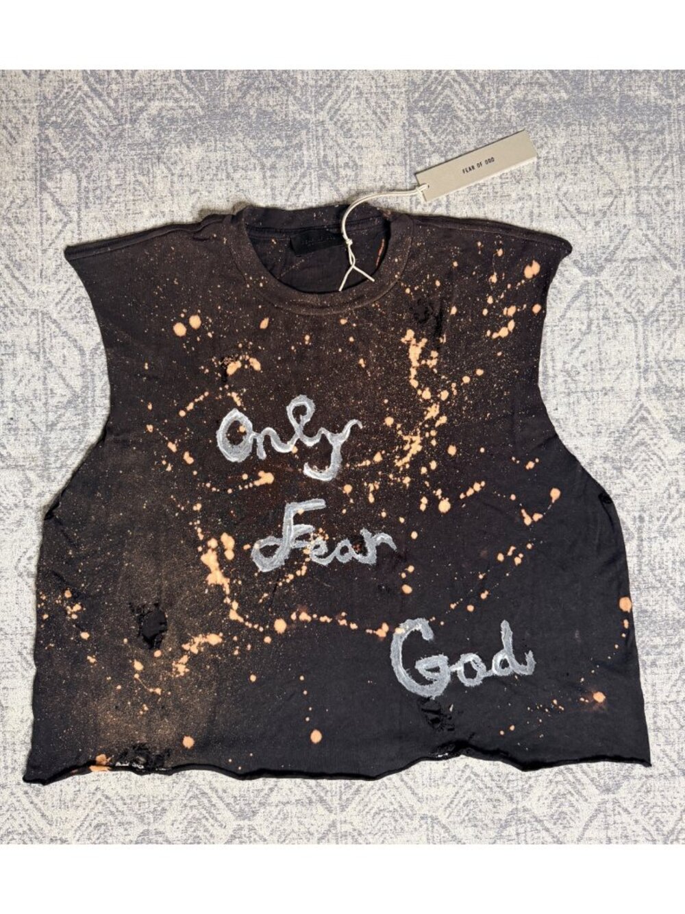Fear Of God x Dro Lab Custom 1/1 Reworked Embellished Fear Of God Perfect Vintag